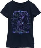 MY LITTLE PONY Girl's My Little Pony Princess Luna Tarot Card Graphic T-Shirt