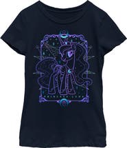 MY LITTLE PONY Girl's My Little Pony Princess Luna Tarot Card T-Shirt