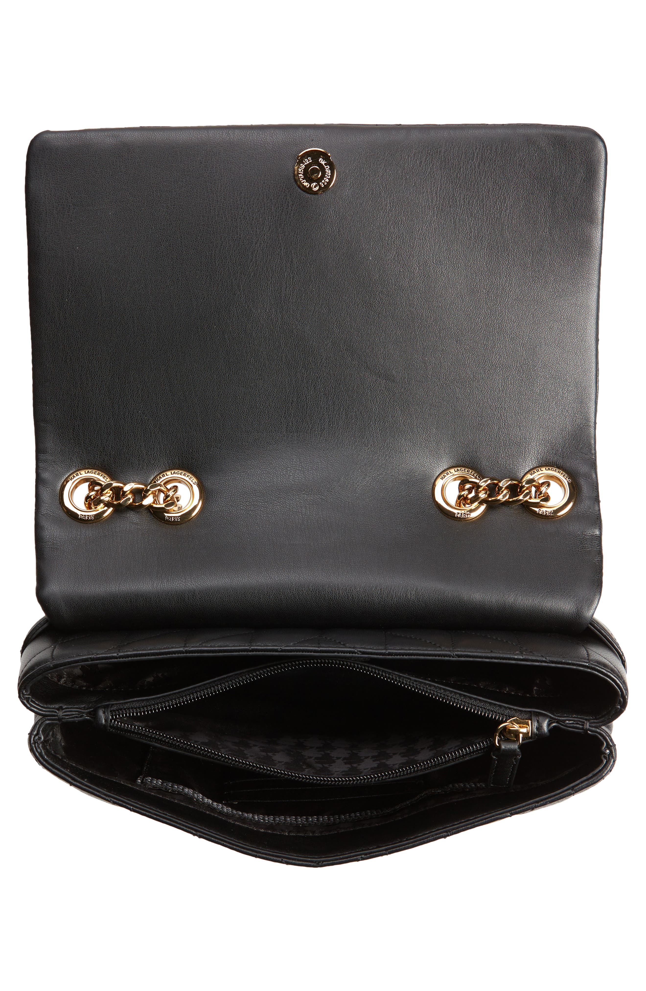 Lafayette Medium Shoulder Bag, Alternate, color, BLACK/ GOLD