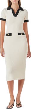 Endless Rose Contrast Trim Sweater Dress