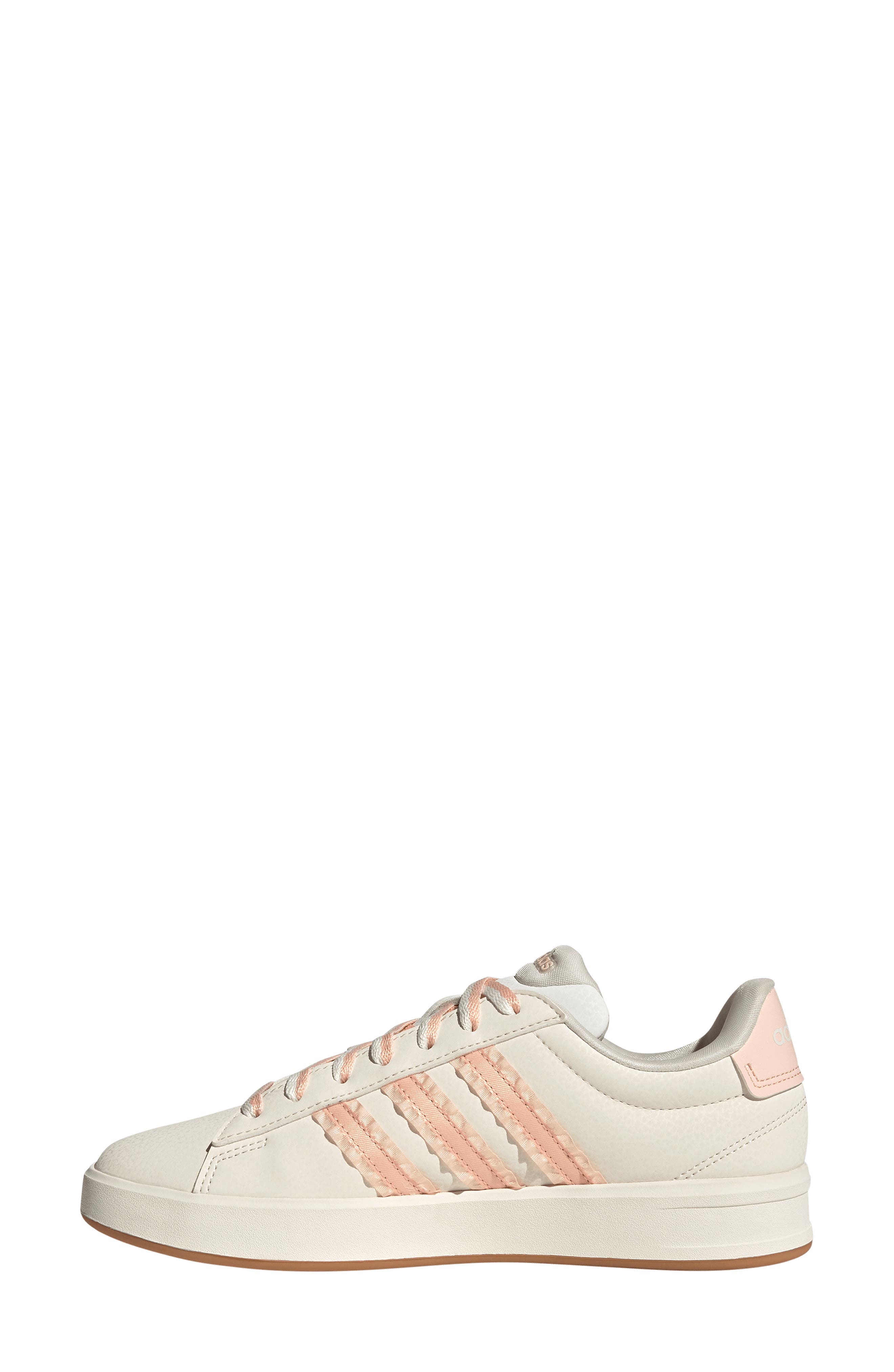 adidas Grand Court 3.0 Sneaker, Alternate, color, Core White/ Blush Pink/ Gum 3