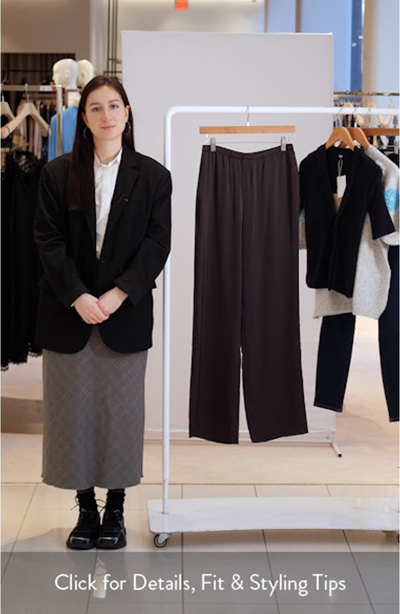 The Effortless Satin Wide Leg Pants, sales video thumbnail