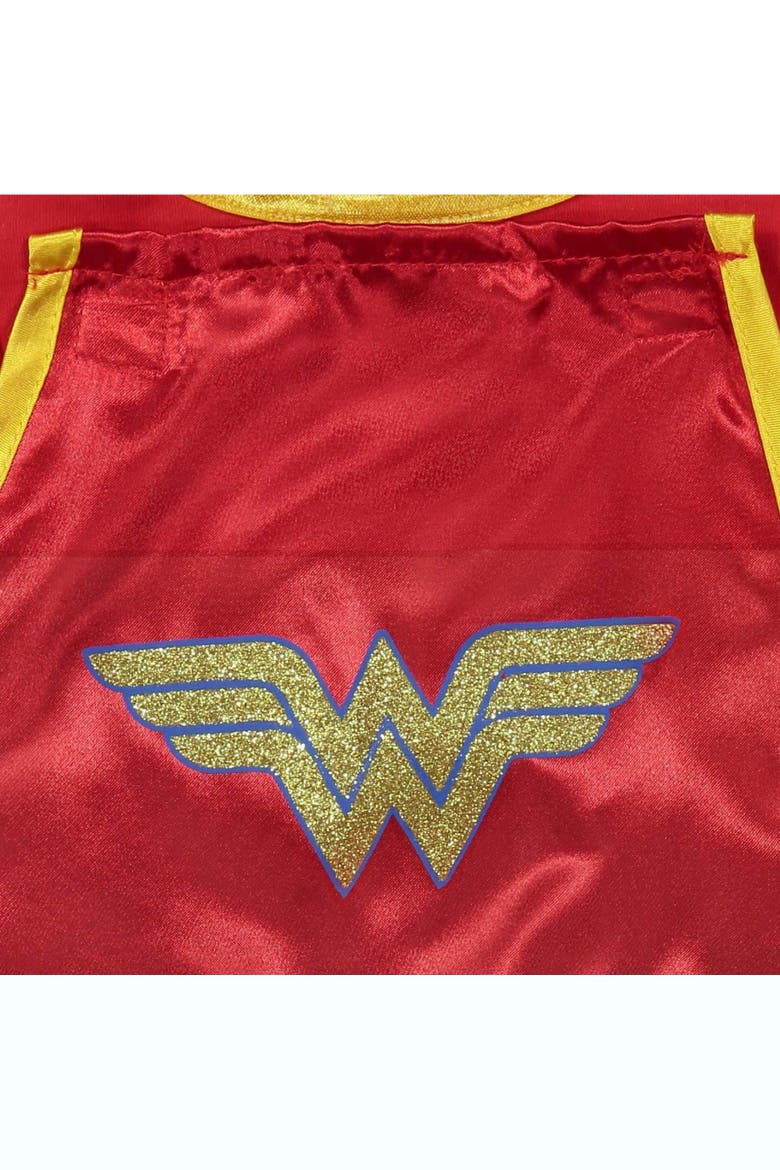 Justice League Wonder Woman Tutu Bodysuit and Cape Set, Alternate, color, Wonder Woman Red Blue