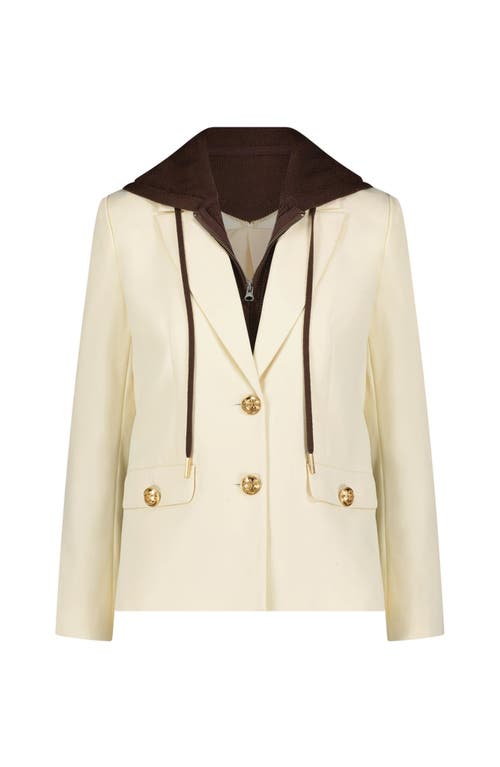 The Noli Shop Kara Dickey Blazer In White