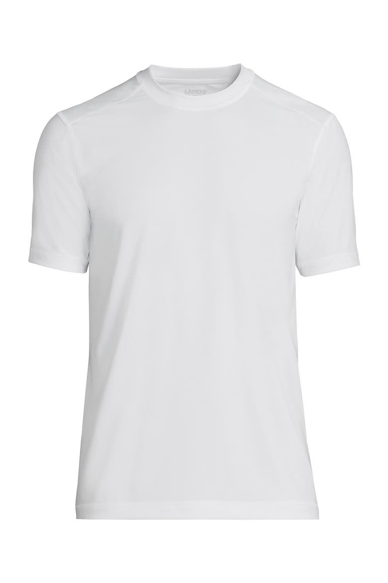 Short Sleeve Swim Tee Rash Guard, Alternate, color, White