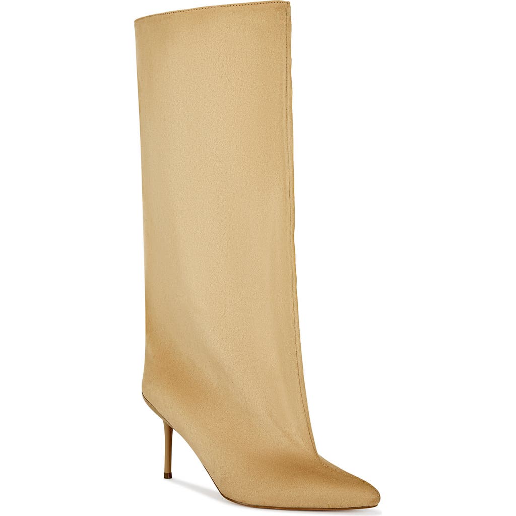 Azalea Wang Couture Crazy Pointed Toe Boot In Brown
