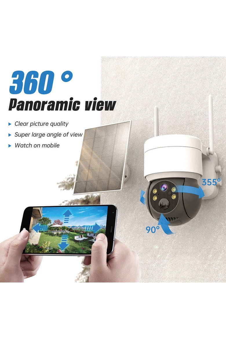 Smart WiFi Spotlight Battery Camera, Alternate, color, White