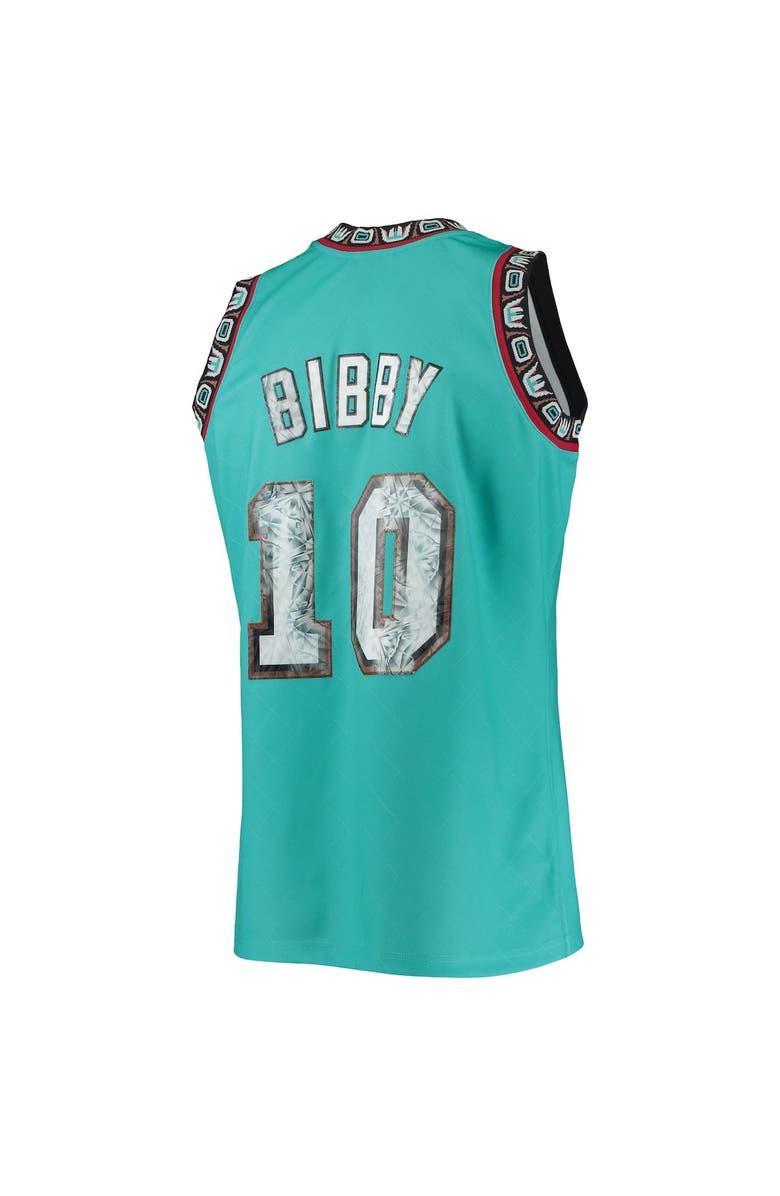 Mitchell & Ness Men's Mitchell & Ness Mike Bibby Turquoise Vancouver Grizzlies 1996/97 Hardwood Classics NBA 75th Anniversary Diamond Swingman Jersey, Alternate, color, 
