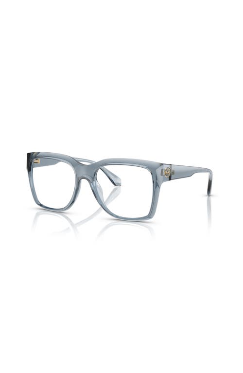 Michael Kors 53mm Square Optical Glasses In Gray
