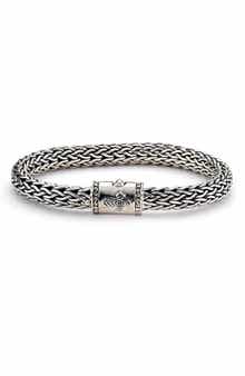 SAMUEL B. Sterling Silver Cross Lock Bracelet