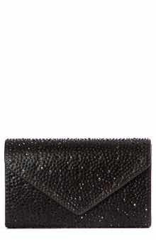 LADY COUTURE Rhinestone Envelope Clutch