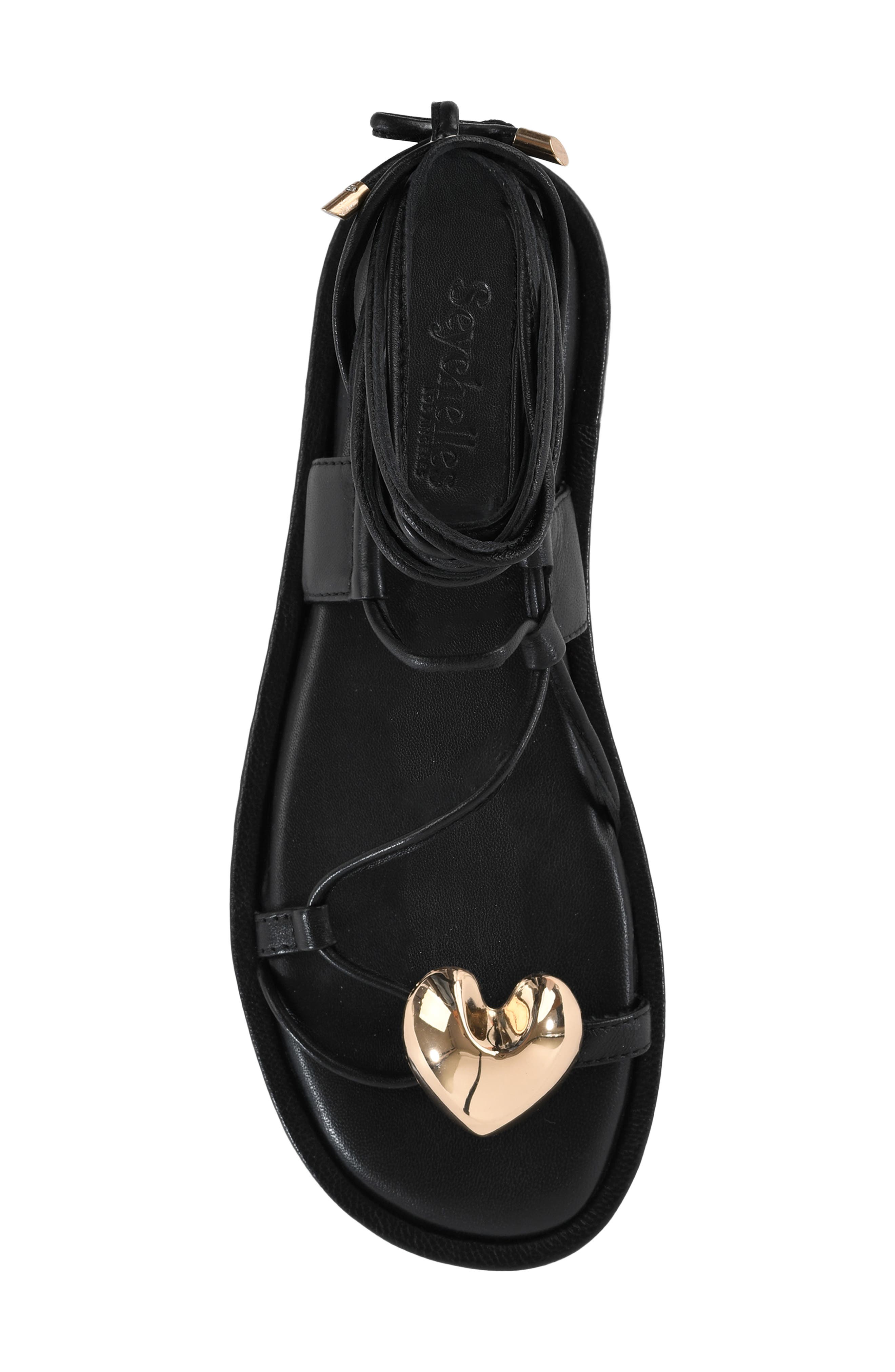 Seychelles Take You There Ankle Wrap Sandal, Alternate, color, Black