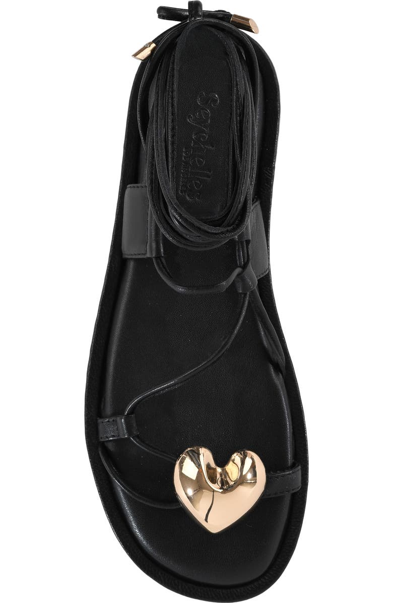 Seychelles Take You There Ankle Wrap Sandal, Alternate, color, Black