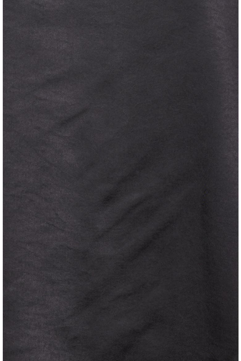 Coleman Side Slit Satin & Lace Top, Alternate, color, BLACK