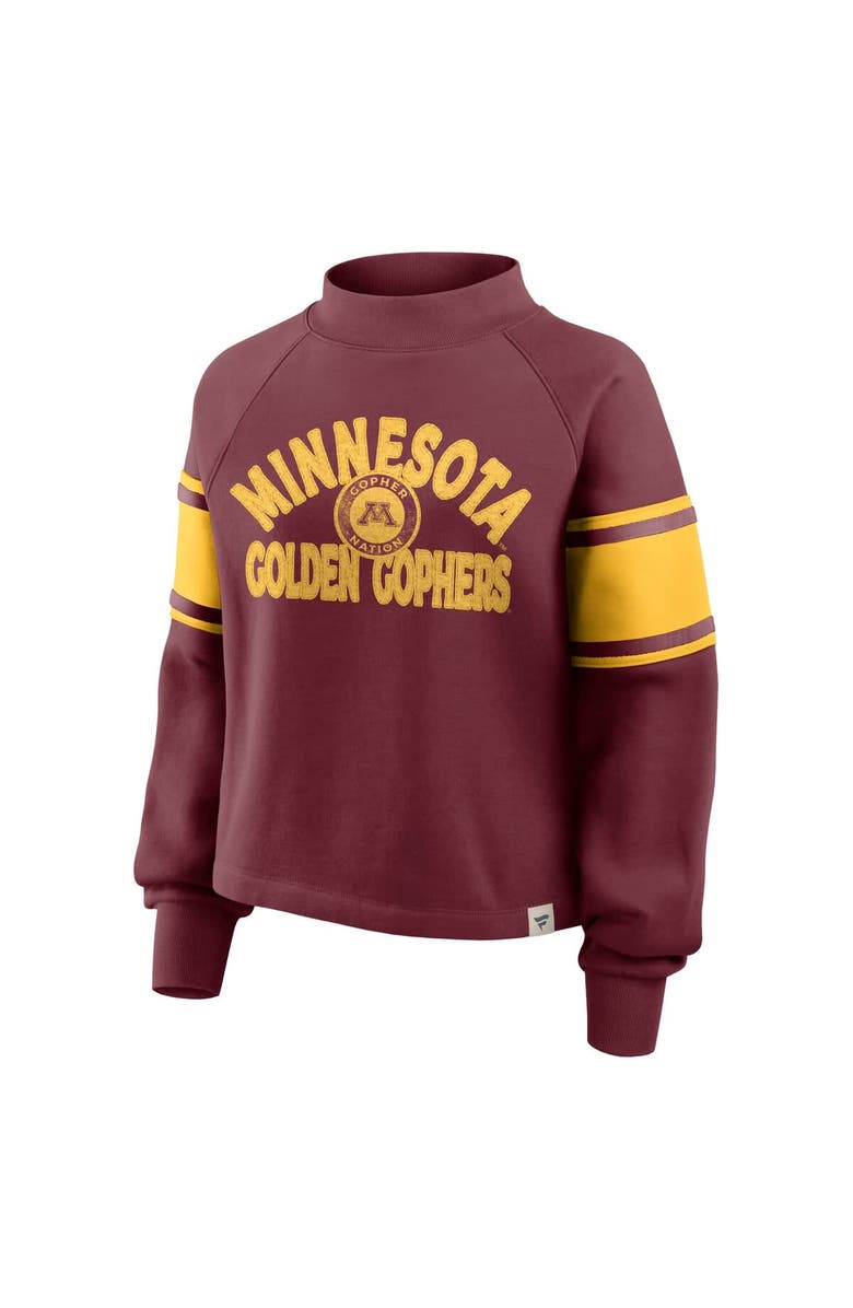 FANATICS Women's Fanatics Maroon Minnesota Golden Gophers Oversized Hometown Premium Punt Coverage Raglan Pullover Sweatshirt, Alternate, color, Maroon