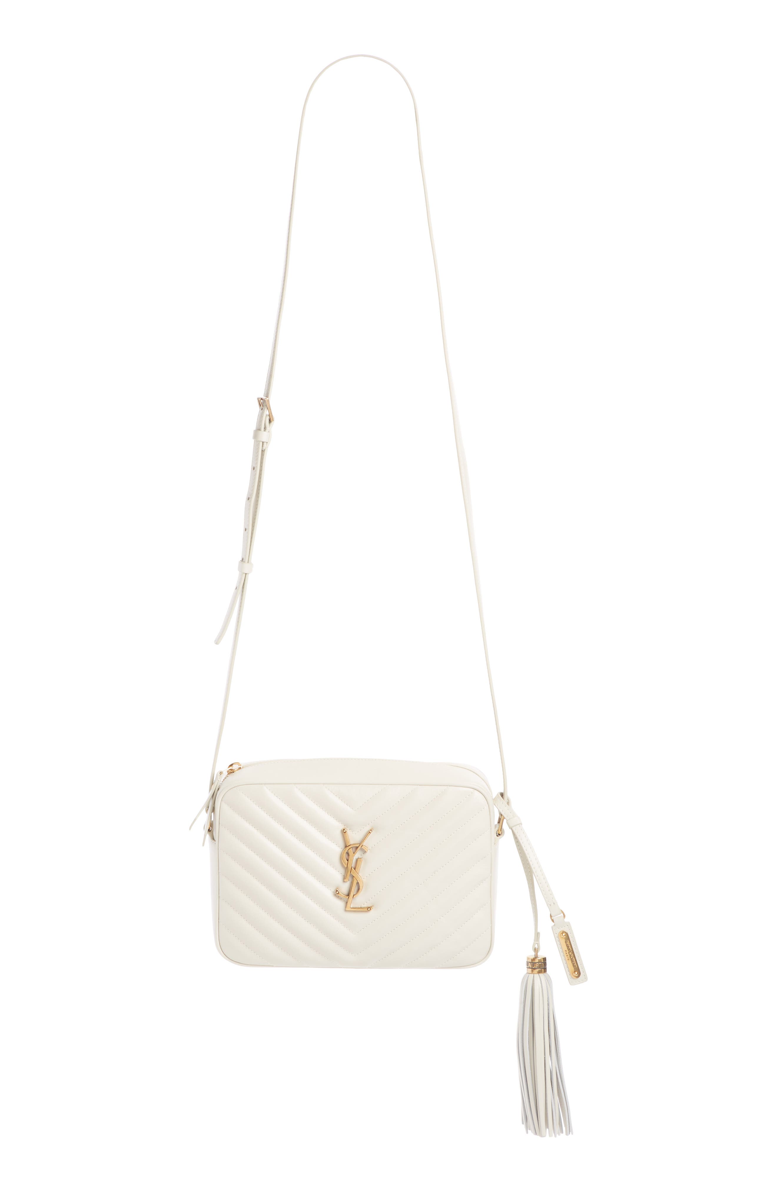 Saint Laurent Medium Lou Calfskin Leather Camera Bag, Main, color, 