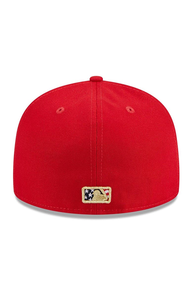 New Era Men's New Era  Red Oakland Athletics 2023 Fourth of July 59FIFTY Fitted Hat, Alternate, color, Red