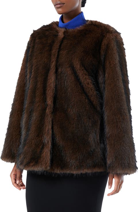 Eccesso Faux Fur Coat (Plus)