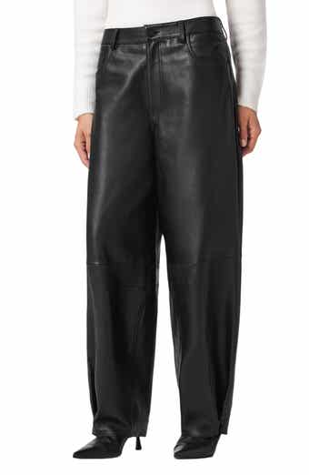 AllSaints Jett Barrel Leg Leather Pants