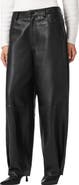 AllSaints Jett Barrel Leg Leather Pants