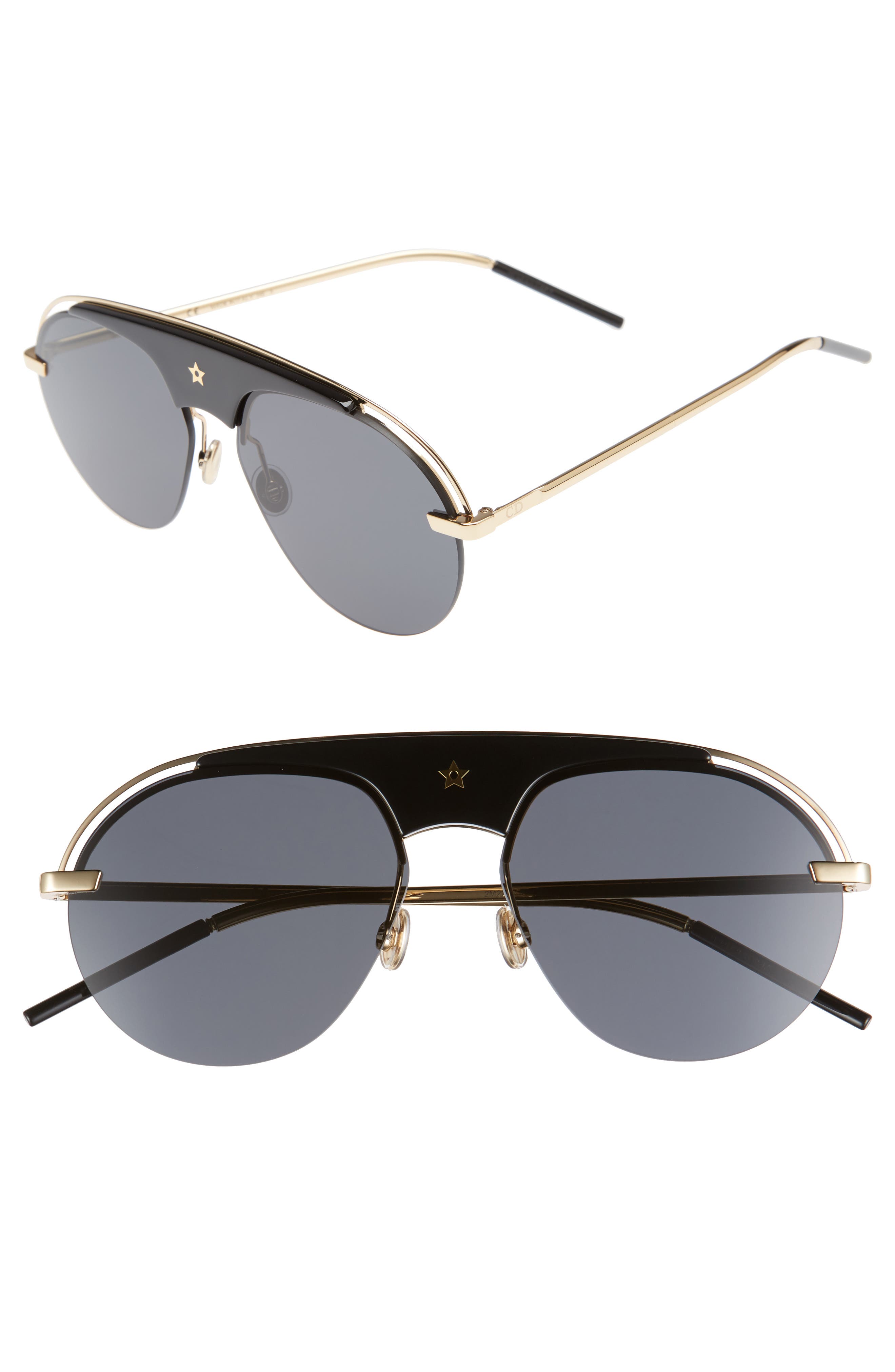 DIOR Women's 15mm Diorevols Metal Aviator Sunglasses