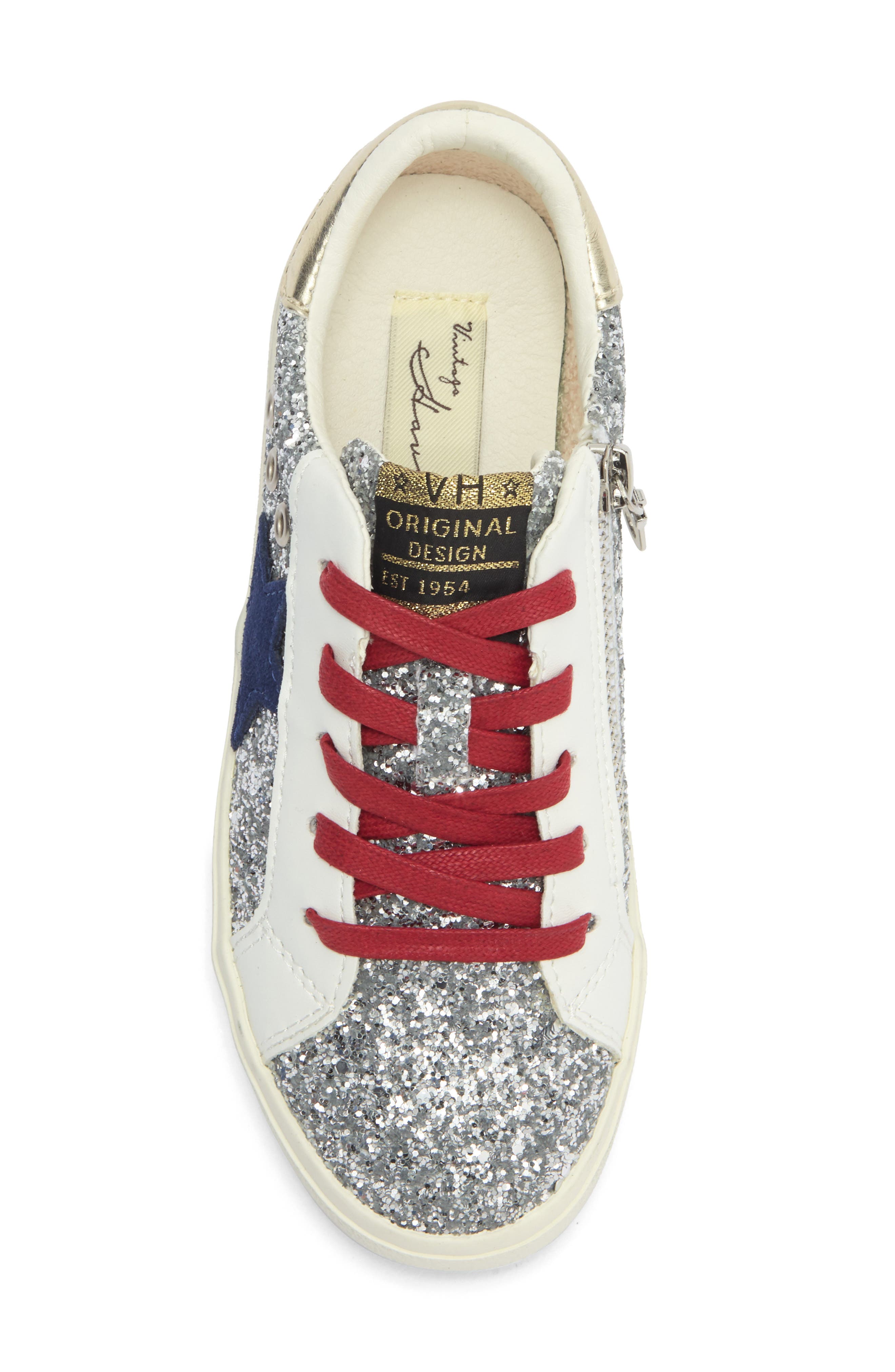 Vintage Havana Kids' Henriette Sneaker, Alternate, color, Wild Silver/ Glitter
