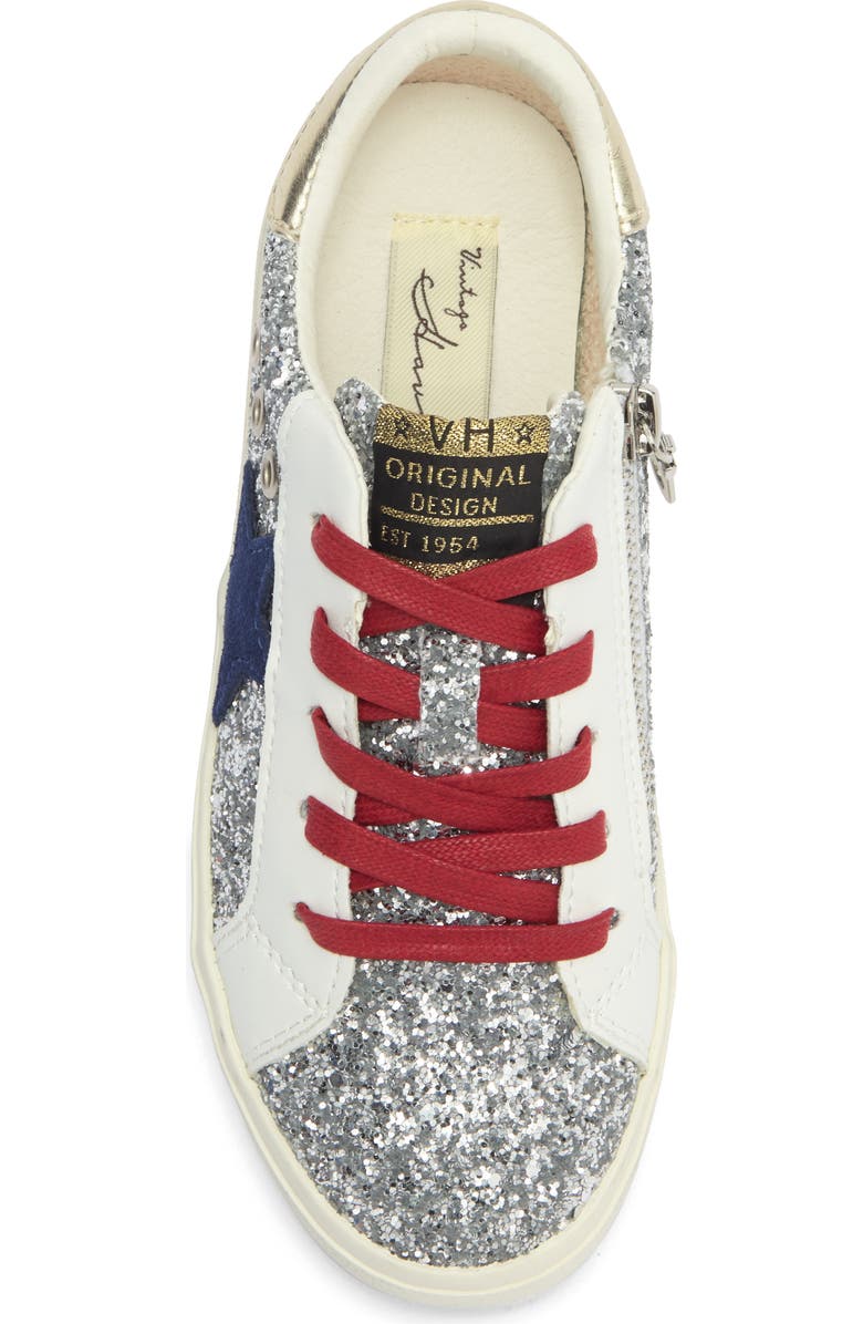 Vintage Havana Kids' Henriette Sneaker, Alternate, color, Wild Silver/ Glitter