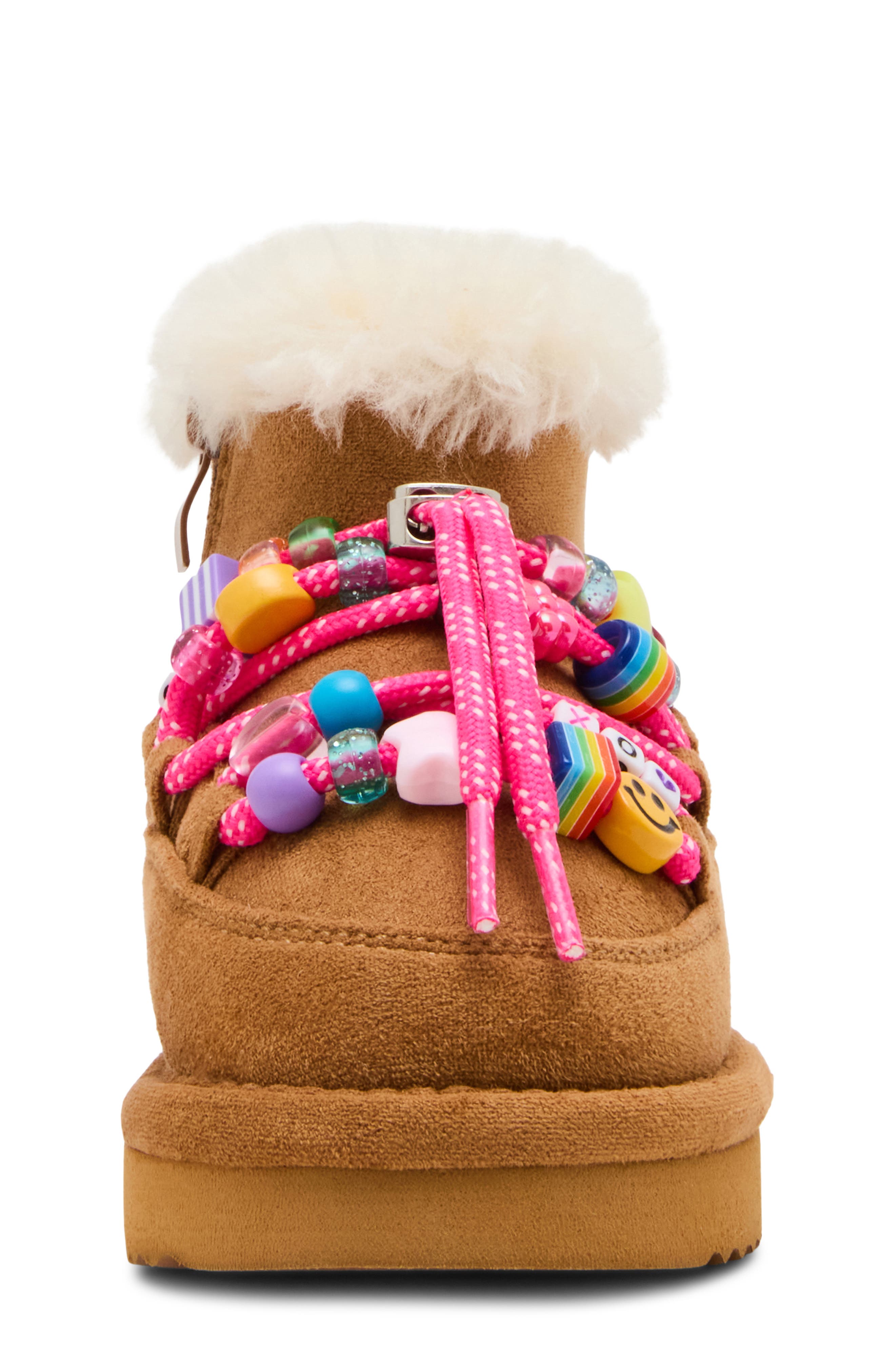 Steve Madden Kids' TGlazer Faux Fur Lined Boot, Alternate, color, Cognac