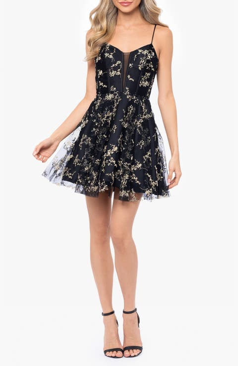 Ballet docking tulle mini dress