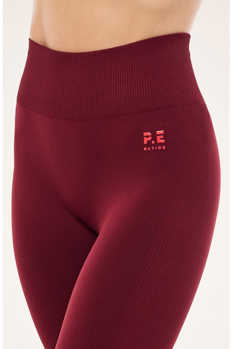 Restore Seamless Leggings, Alternate, color, CABERNET / STRAWBERRY