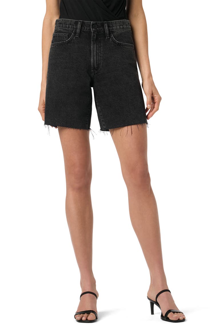 Easy Cutoff Denim Bermuda Shorts, Main, color, PRISCILLA