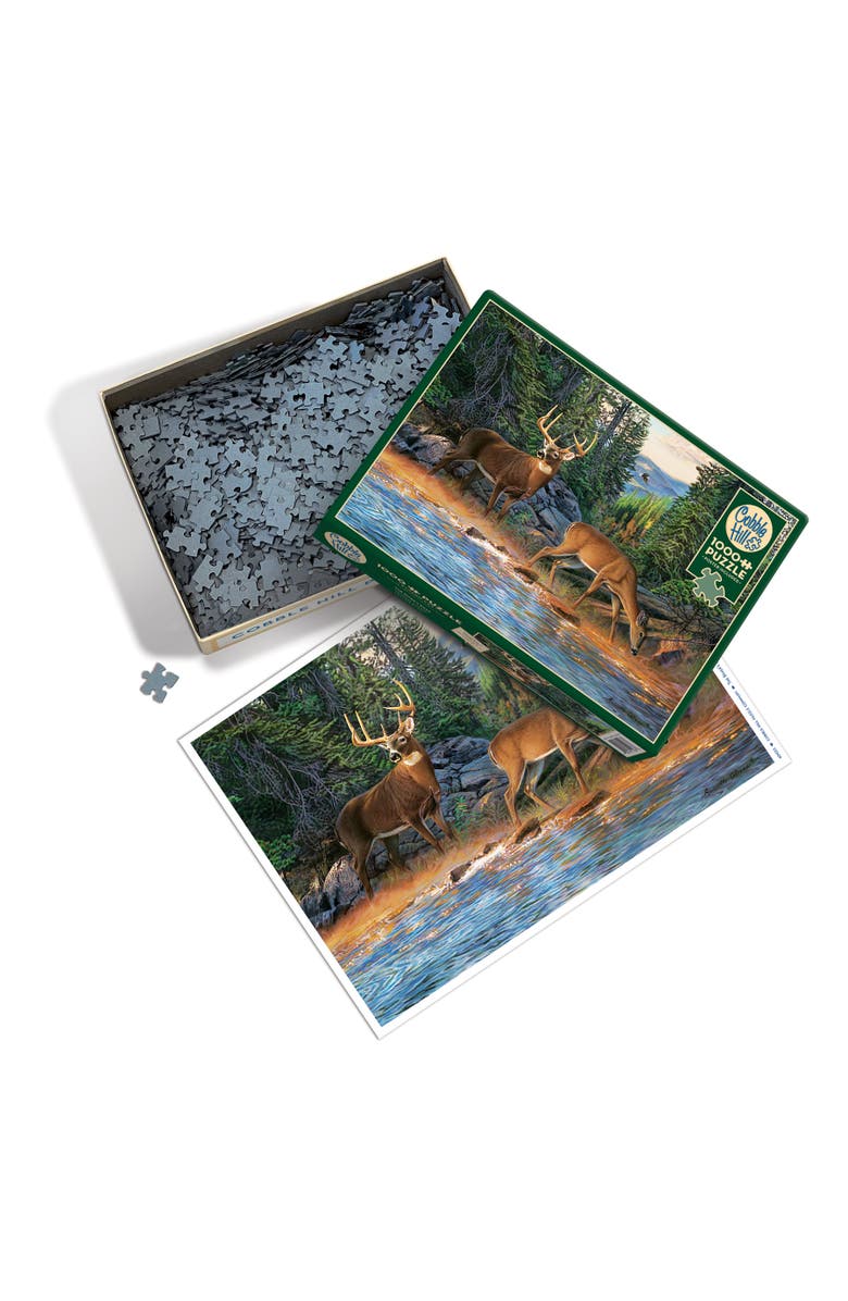 Cobble Hill The River's Edge High Quality Jigsaw 1000 Piece Puzzle, Alternate, color, Multicolored