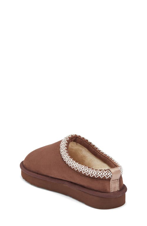 Steve Madden Kids'jordy Faux Shearling Lined Slipper In Brown