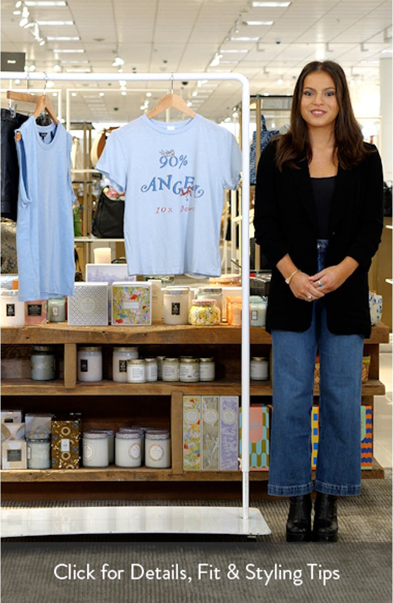 Angel Devil Cotton Graphic T-Shirt, sales video thumbnail