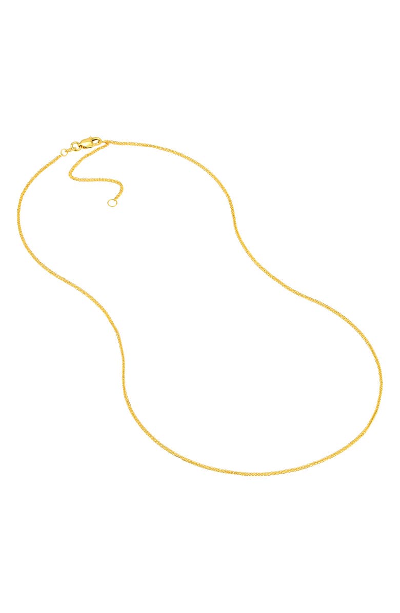 HAWLEY ST 14K Yellow Gold Wheat Chain Necklace, Alternate, color, 
