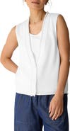 Eileen Fisher V-Neck Organic Cotton Blend Vest