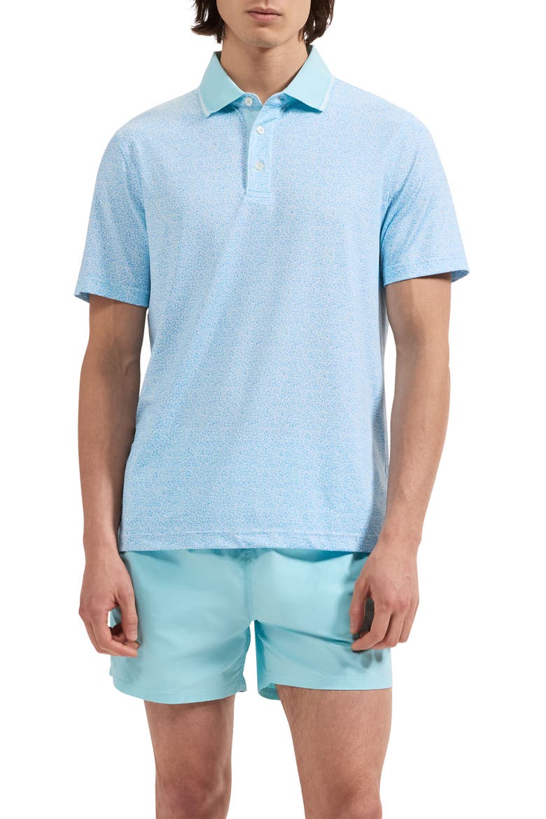 Quinn Colorblock Swim Trunks, Main, color, TURQUOISE