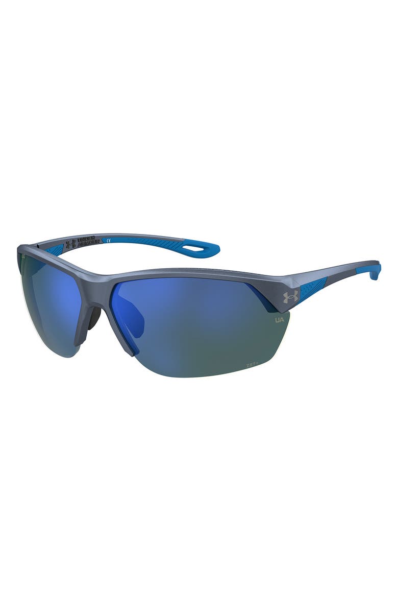 Under Armour Complete Half Rim Sunglasses, Alternate, color, Grey Blue