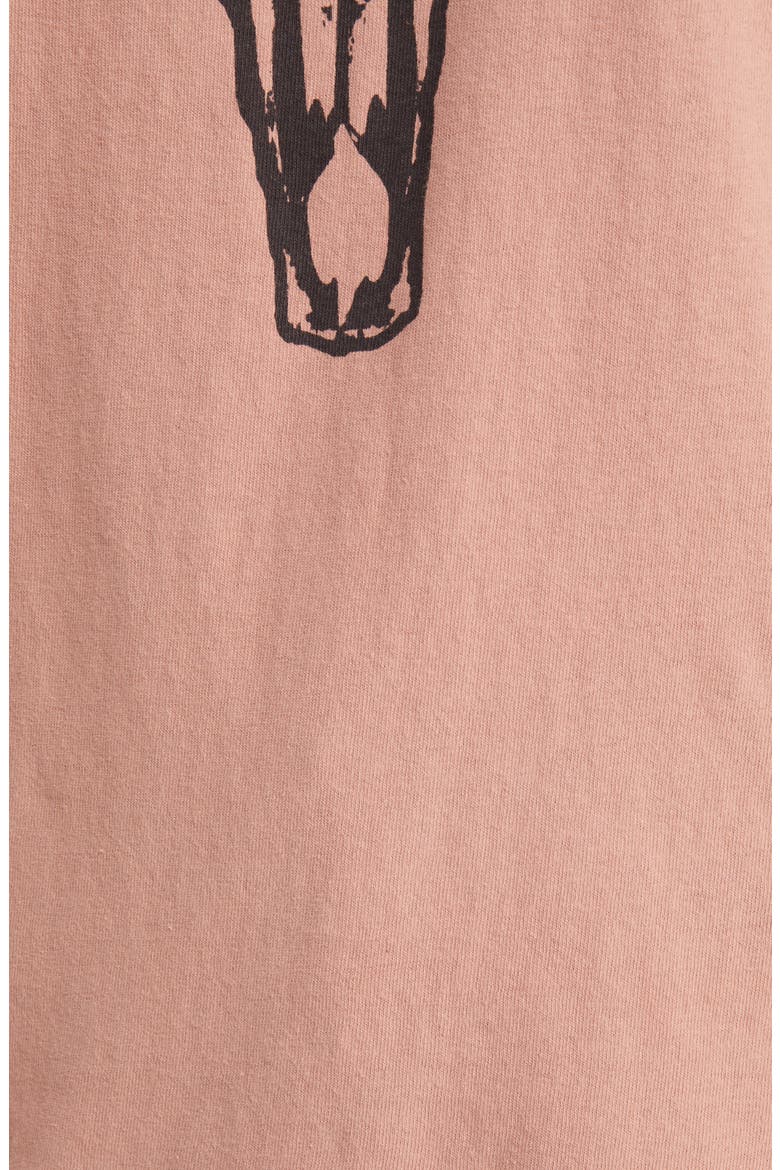 Women's Longhorn Cotton Graphic Tee, Alternate, color, CAFE CREME