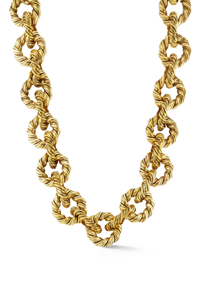 Statement Rope Link Choker, Main, color, GOLD