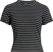 rag & bone Luca Stripe Rib Baby T-Shirt