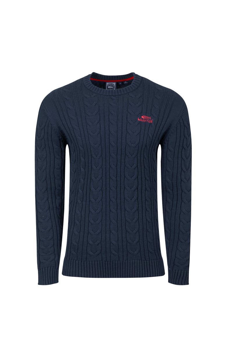 Griffen Cable Knit Jumper, Alternate, color, Navy