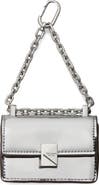 Kate Spade New York charmed mirror metallic leather bag charm