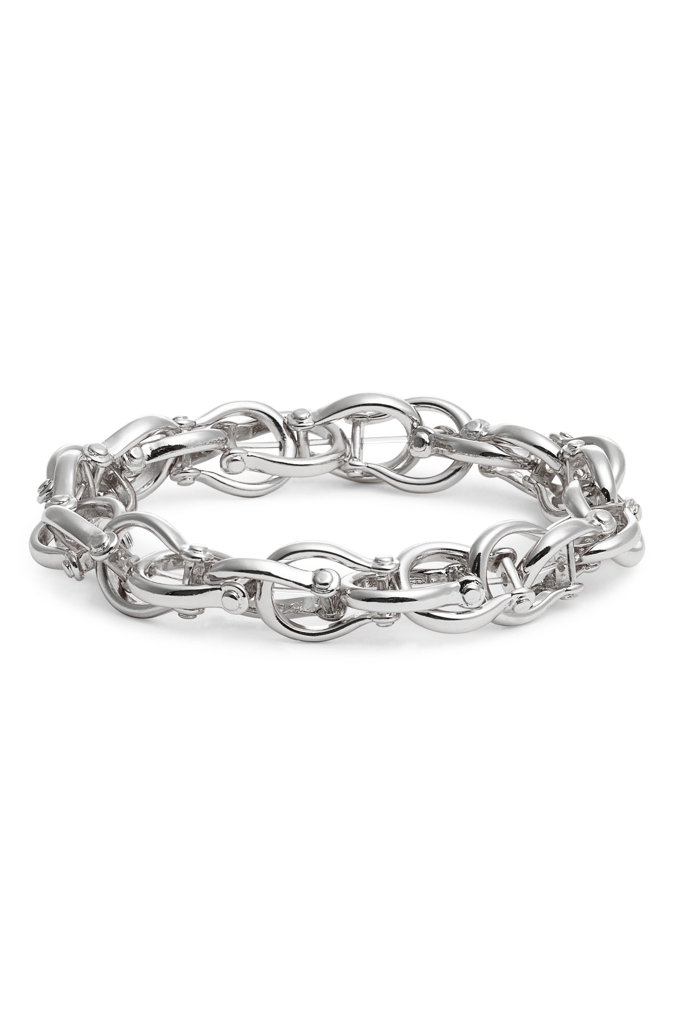 Nordstrom Twisted Chunky Chain Bracelet in Silver at Nordstrom