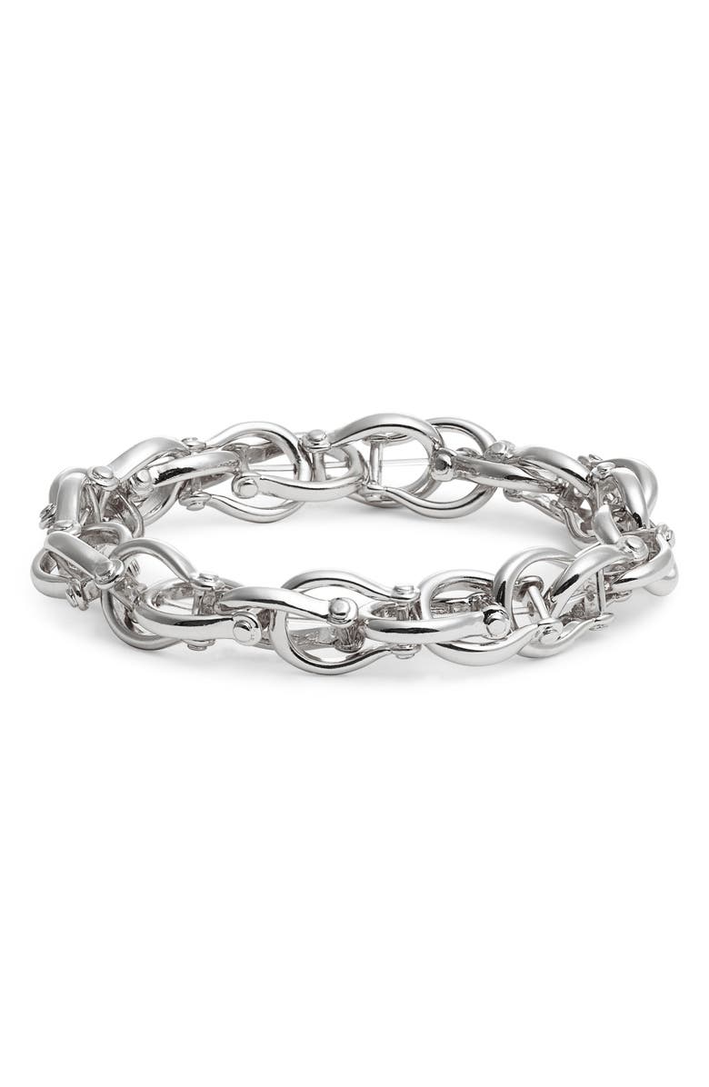 Nordstrom Twisted Chunky Chain Bracelet, Main, color, Silver
