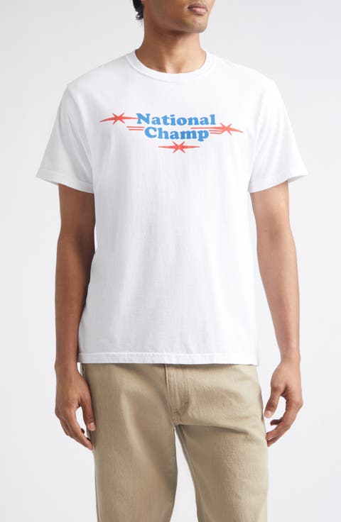 National Champ Cotton Graphic T-Shirt
