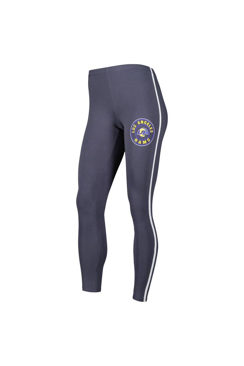 Women's Concepts Sport White/Charcoal Los Angeles Rams Sonata T-Shirt & Leggings Sleep Set, Alternate, color, White