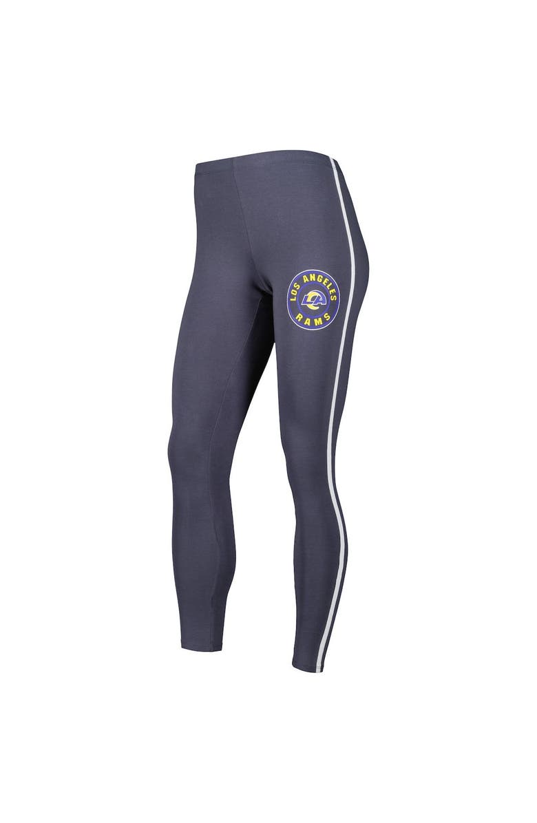 CONCEPTS SPORT Women's Concepts Sport White/Charcoal Los Angeles Rams Sonata T-Shirt & Leggings Sleep Set, Alternate, color, White