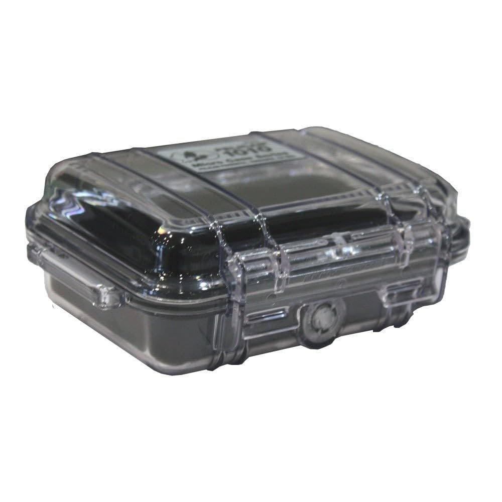 Pelican 1010 Micro Case  for iPhone, Cell Phone, GoPro, Camera, and More, Alternate, color, Black/Clear