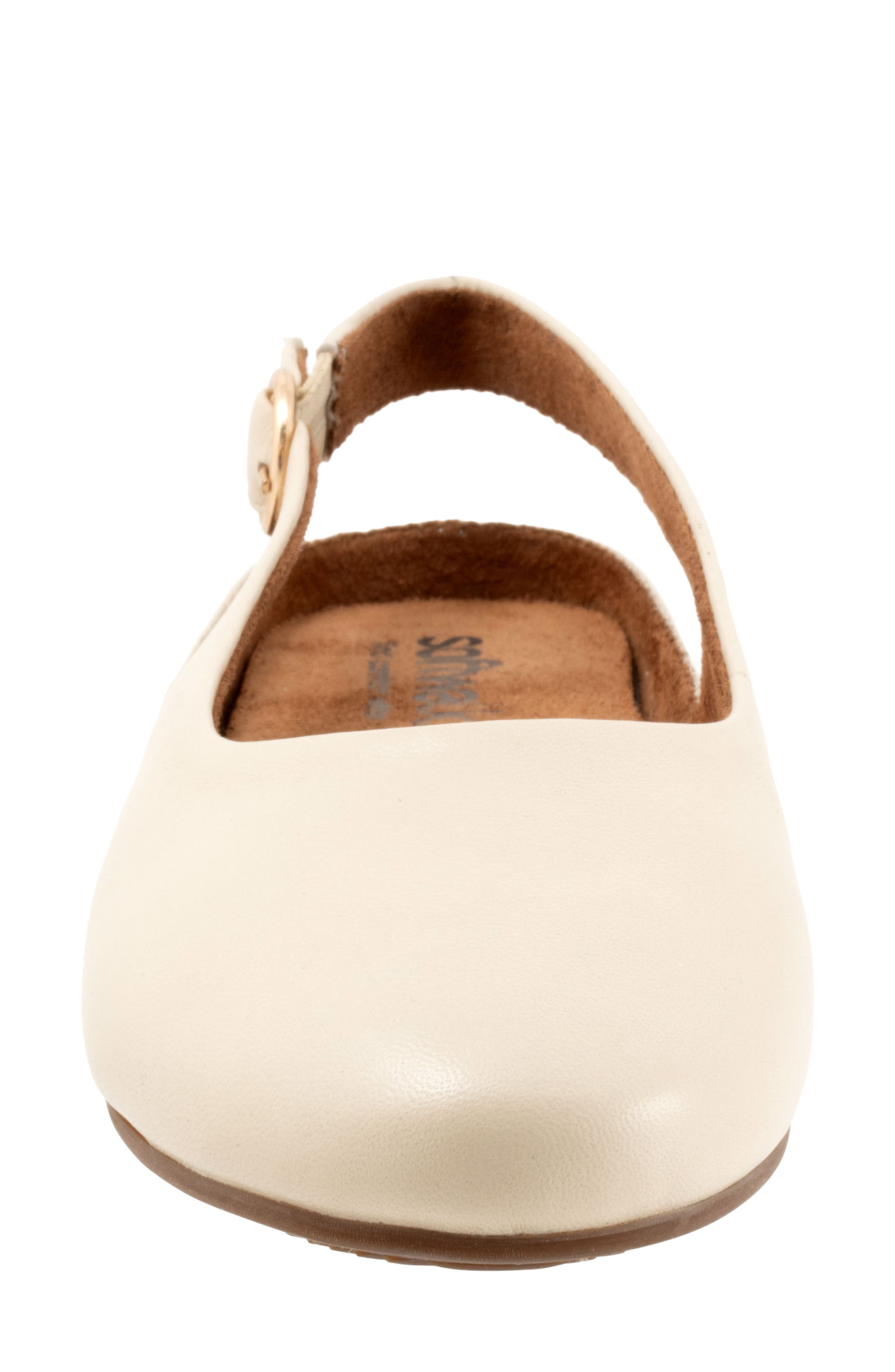 SoftWalk<sup>®</sup> Sandy Slingback Flat, Alternate, color, Ivory